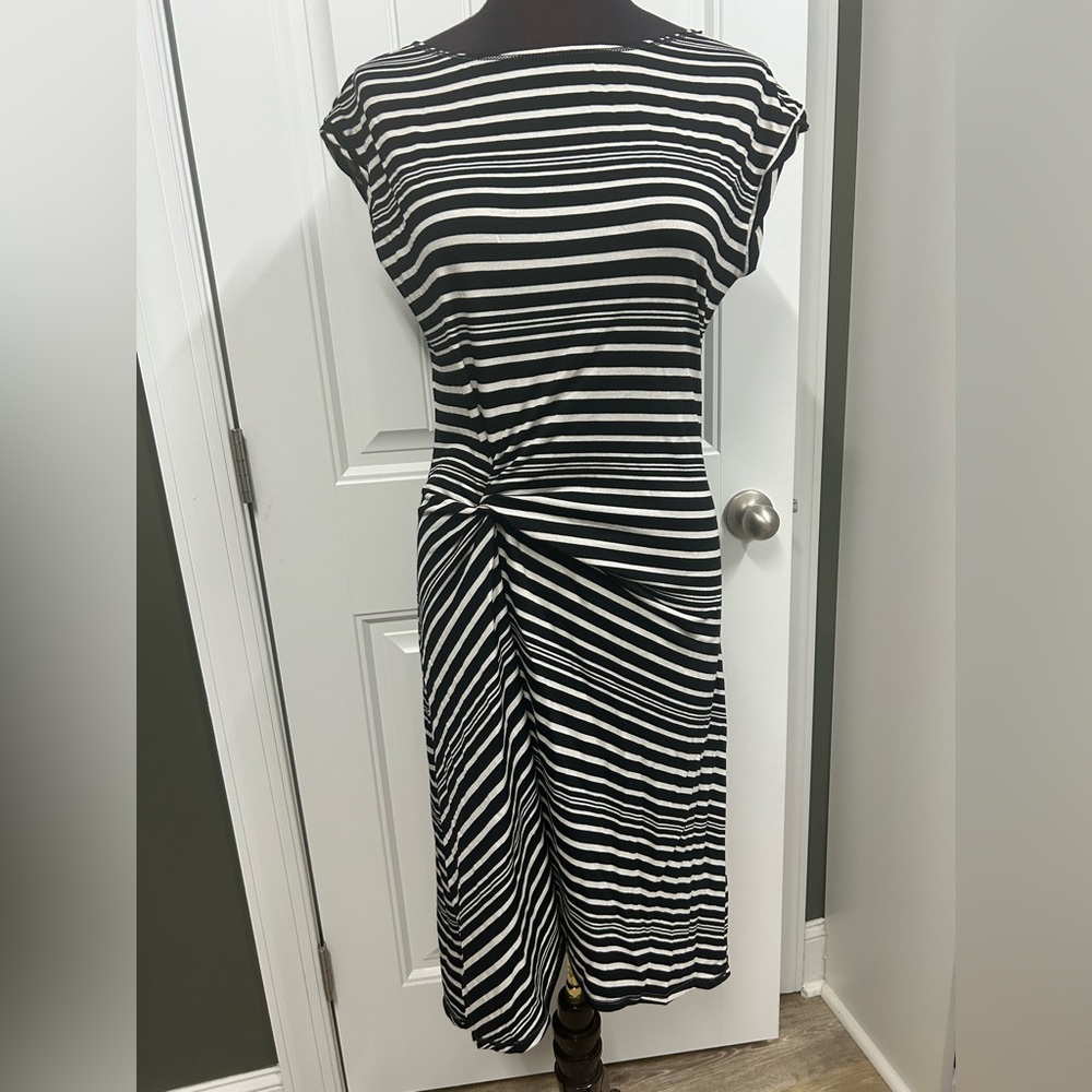 Max Studio Chic Striped Midi Dress NWT